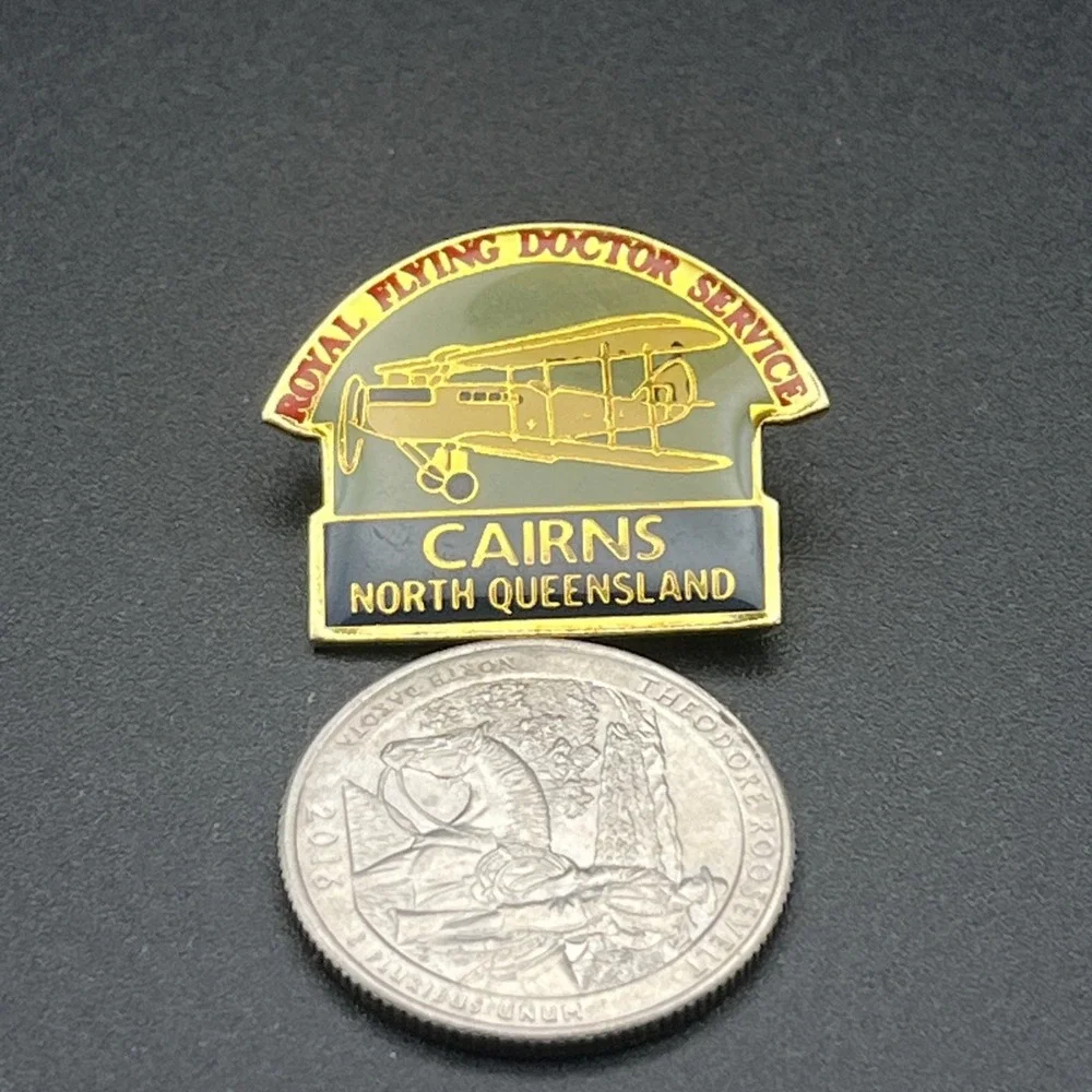Royal Flying Doctor‎ Service Cairns North Queensland Australia Plane Hat Pin